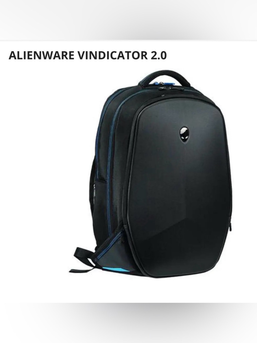 Alienware Black Backpack with Blue Accents - Vindicator 2.0